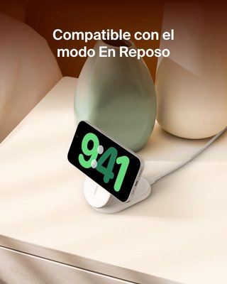 Caricatore wireless rapido Belkin con supporto pieghevole