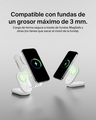 Caricatore wireless rapido Belkin con supporto pieghevole