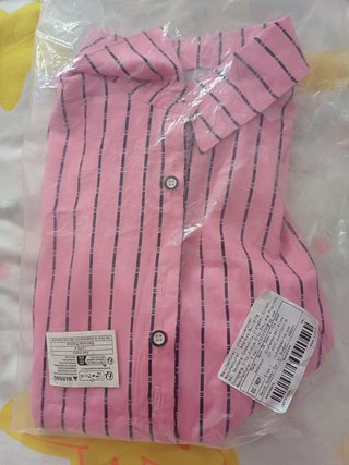 Camisa manga corta mujer rosa