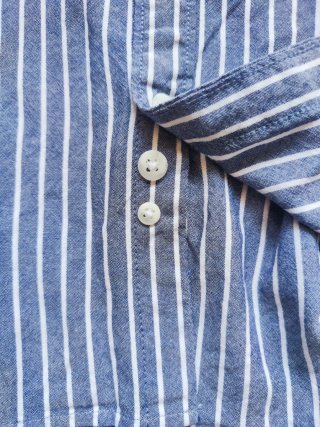 Bershka Camicia Uomo Collo Coreana – Taglia M Blu