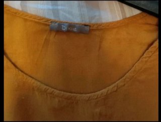 Blusa donna colore ocra