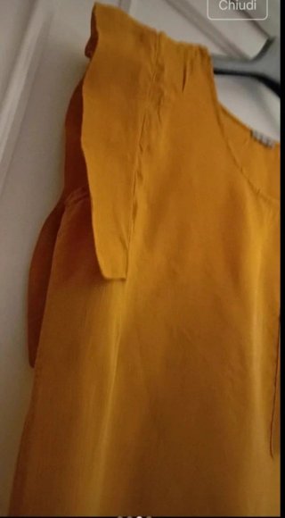 Blusa donna colore ocra
