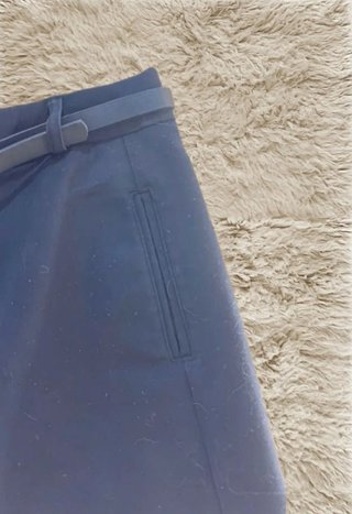 Pantalones cortos negros con cinturón