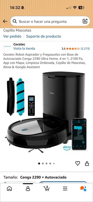 Conga 2290 con autovacuado