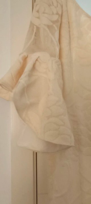 Vestido Flamenca Beige Encaje