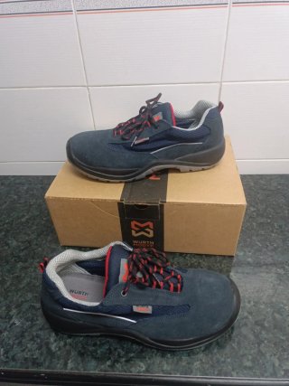 Zapatos de trabajo WURTH azul y rojo