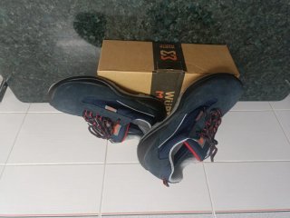 Zapatos de trabajo WURTH azul y rojo