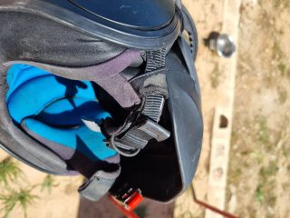 Casco Shark Sanctus Negro/Rojo Talla S