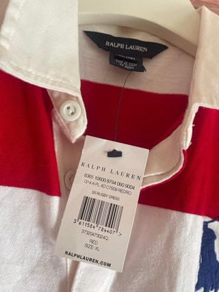 Vestido Polo Ralph Lauren Rayas Talla XS-S
