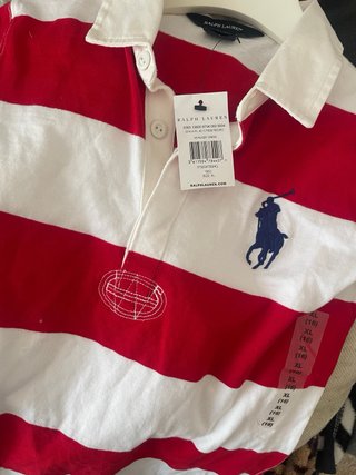 Vestido Polo Ralph Lauren Rayas Talla XS-S