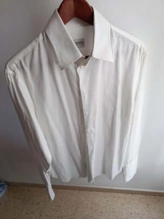 Camisa Armani Collezioni Blanca 100% original