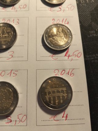 Monete 2 euro SPAGNA