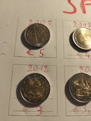 Monete 2 euro SPAGNA
