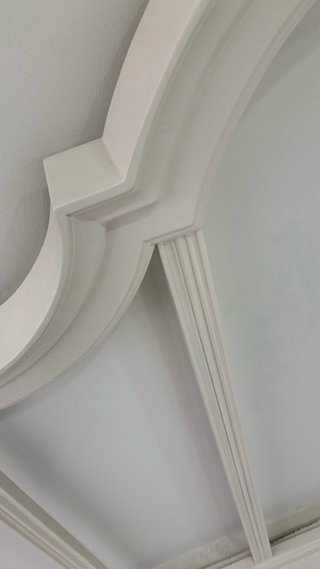 Marco Espejo Curvo Madera Lacado Beige