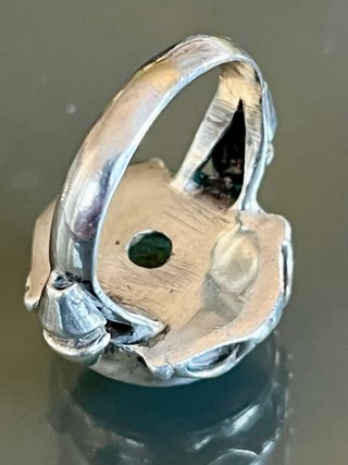 Anello Argento Pietra Azzurra Grande