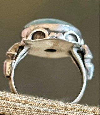 Anello Argento Pietra Azzurra Grande