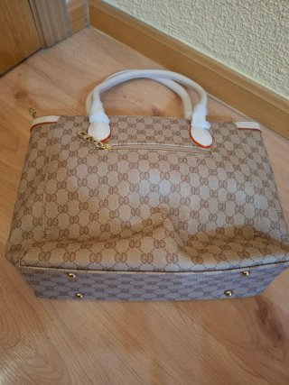 Bolso Beige Estampado "NUEVO"