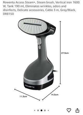 Plancha Vertical Rowenta Access Steam+. Nueva 65€