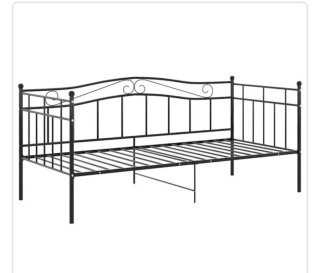 Letto in ferro battuto nero