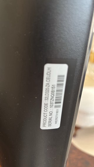 Mueble de madera más televisión LG