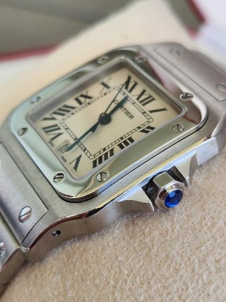 Cartier Santos 1564 Reloj Acero Full Set