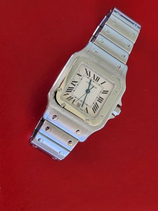 Cartier Santos 1564 Reloj Acero Full Set