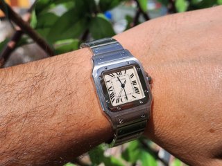 Cartier Santos 1564 Reloj Acero Full Set