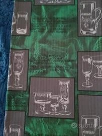 Set 6 Calici Vino Bordo Oro Vintage