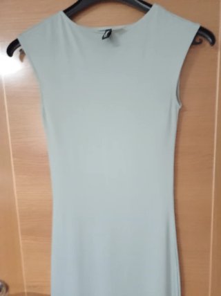 Vestido largo H&M verde