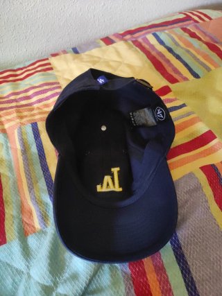 Gorra LA Ajustable Azul y Amarilla