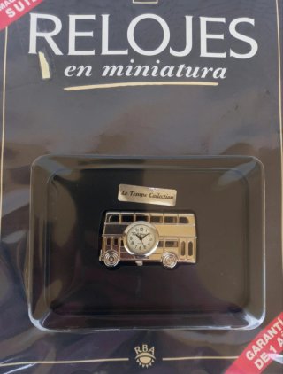 Reloj de mesa miniatura bus londres Le Temps