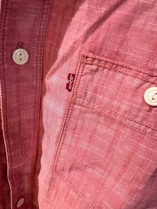 Camisa Levi Strauss & Co. Roja Talla XL