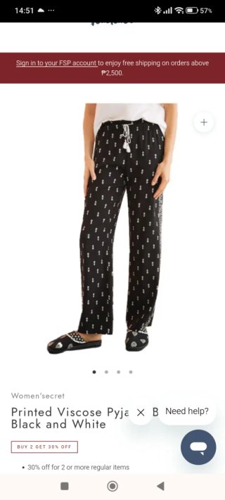 Pantalón Viscosa Estampado Women'secret