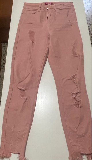 Pantalón skinny rosa Guess