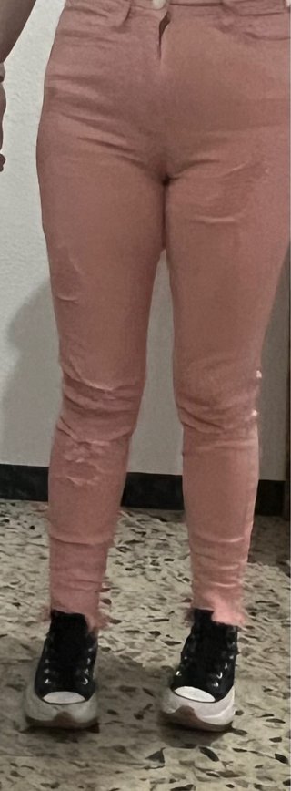 Pantalón skinny rosa Guess