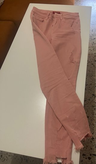 Pantalón skinny rosa Guess