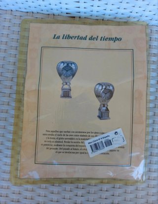 Reloj de mesa miniatura globo aerostático Le Temps