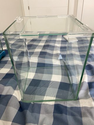 Nano acuario pequeño de cristal