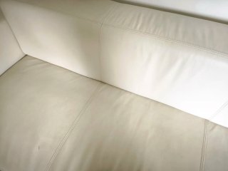 Sofá de Piel Blanco Ikea