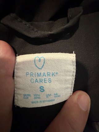 Plumífero negro capucha talla S 38/40