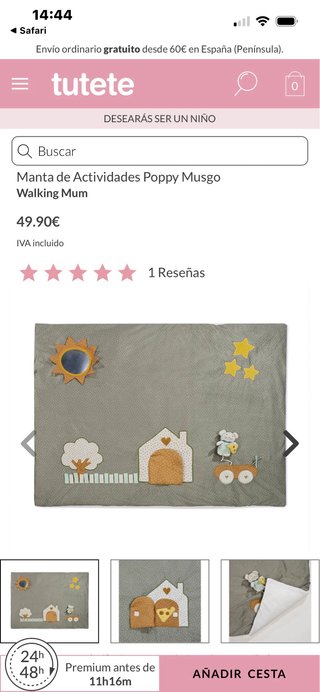 Manta de juegos Walking Mum