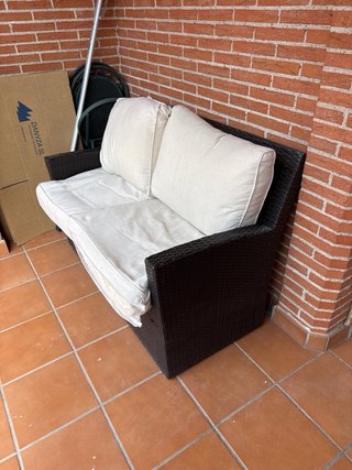 Sofá y silla exterior