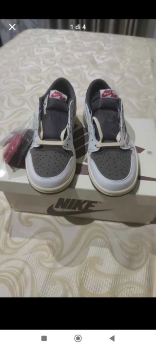 Nike Air Jordan 1 Brown/White Tg 42.5