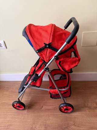 Carrito de muñecas doble y plegable