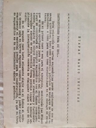 Lote de manuales de radio antiguos