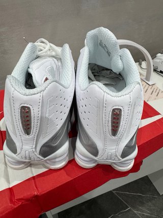 Scarpe Nike Shox Argento Bianco