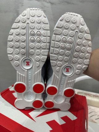 Scarpe Nike Shox Argento Bianco