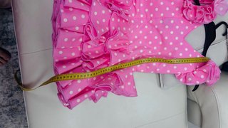 Vestido Flamenca Niña Lunares Rosa Talla 4-5