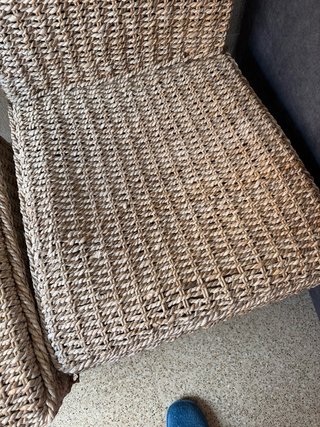 Sillas de ratán y madera (2 unidades)