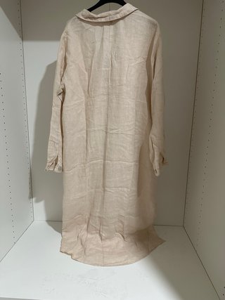Vestido largo Zara beige